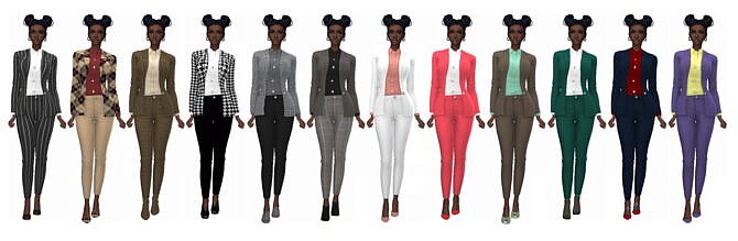 Sims 4 Maxis Match Suit & Blouse EP08 at Sims4Sue