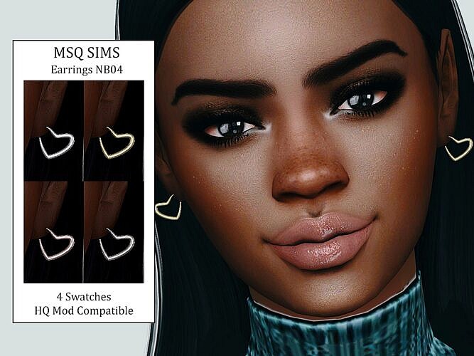 Earrings Sims 4 Nb04