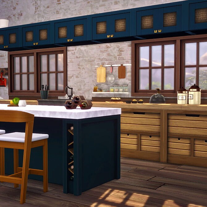 Sims 4 Edwards Kitchen Cabinetry at Pyszny Design