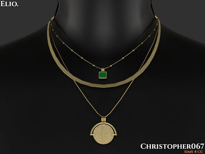 Sims 4 Elio Necklace by Christopher067 at TSR