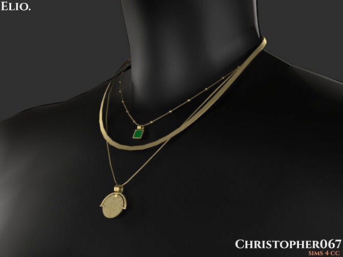 Sims 4 Elio Necklace by Christopher067 at TSR