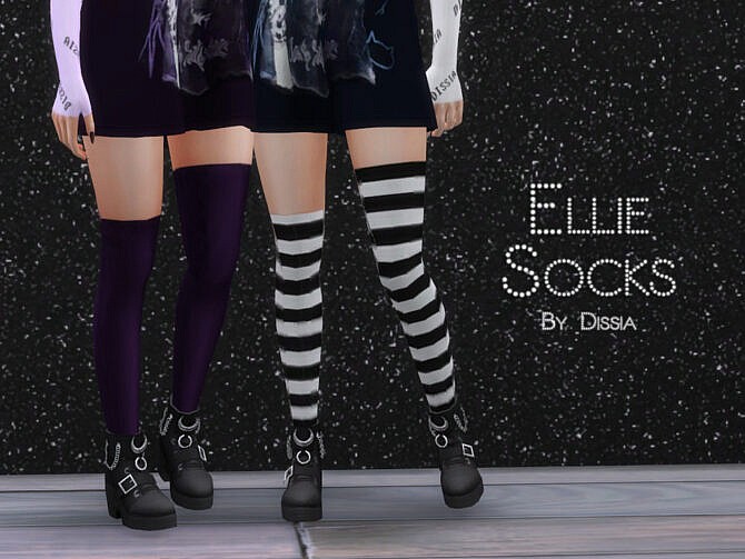Sims 4 Ellie Socks by Dissia at TSR