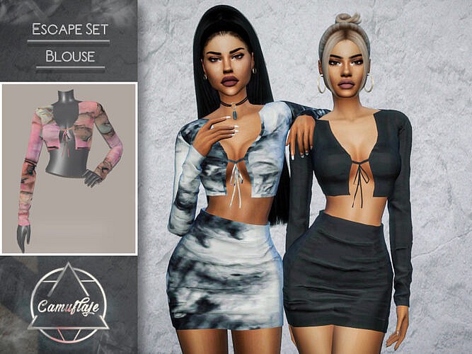 Escape Sims 4 Blouse