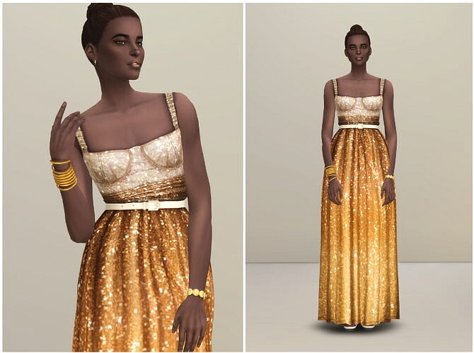 Sims 4 Evening Gown Milky Way at Rusty Nail