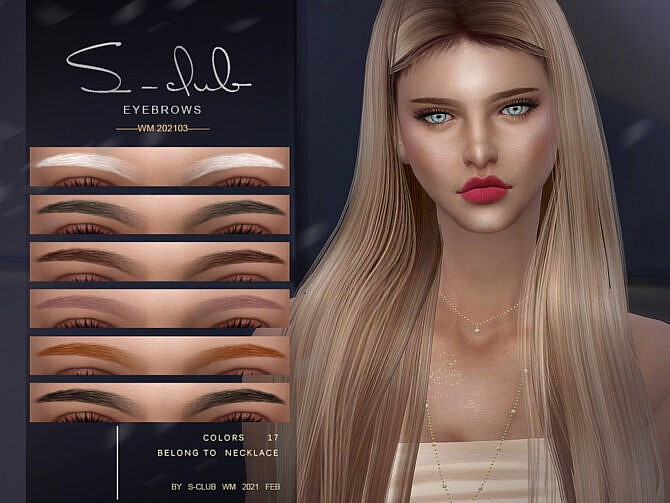 Sims 4 Eyebrows 202103 by S Club WM at TSR