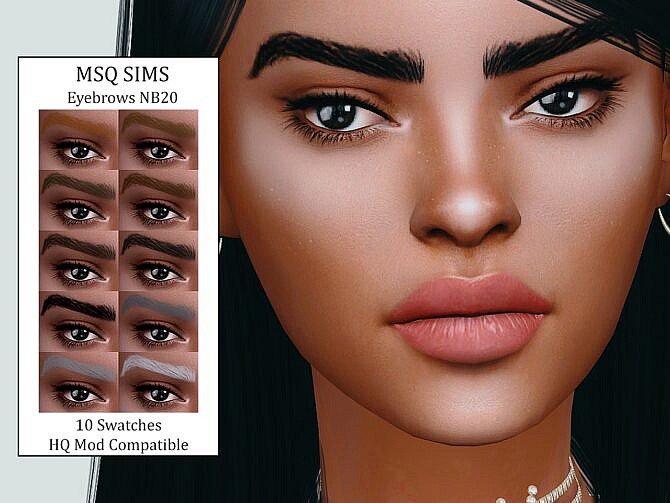 Sims 4 Eyebrows NB20 at MSQ Sims