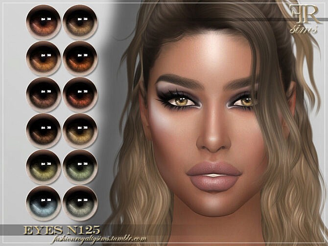 Sims 4 Eyes N125 by FashionRoyaltySims at TSR