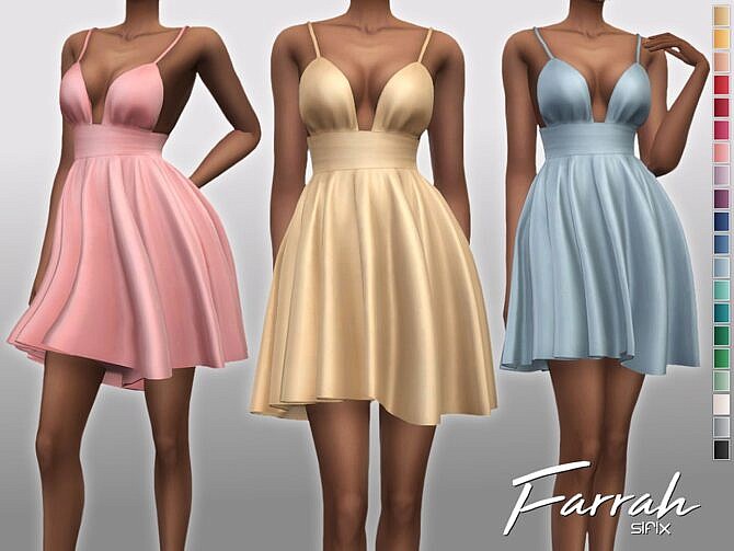 Farrah Party Dress by Sifix at TSR » Sims 4 Updates