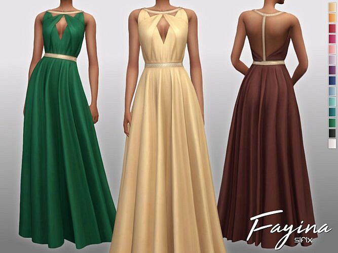 Fayina Sims 4 Formal Dress Gown