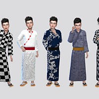 Festival Yukata Sims 4 Outfit For Boys