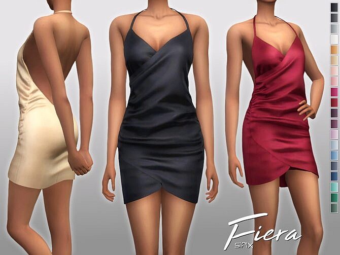Sims 4 Fiera Party Dress by Sifix at TSR