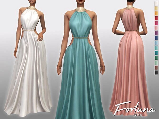 Formal Sims 4 Dress Fortuna