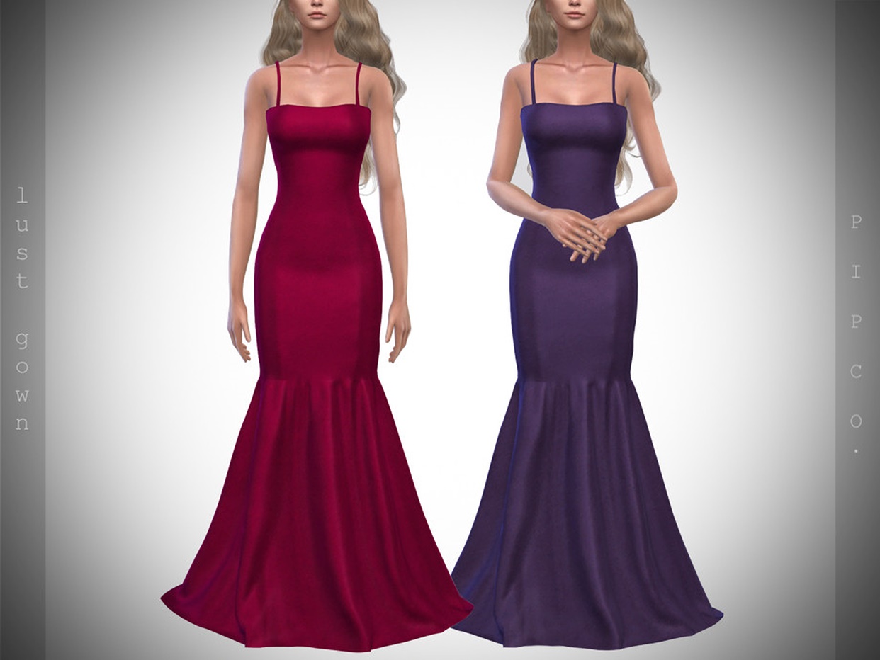 Lust Formal Gown by Pipco at TSR  Sims 4 Updates