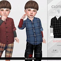 Formal Sims 4 Shirt For Toddler 02 By Remaron