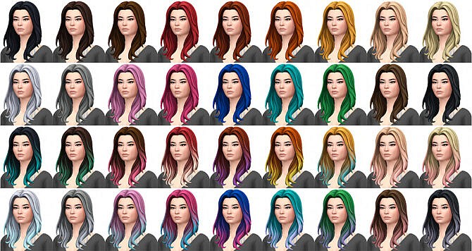 Sims 4 Fortnite Boundless Hair Set at Busted Pixels