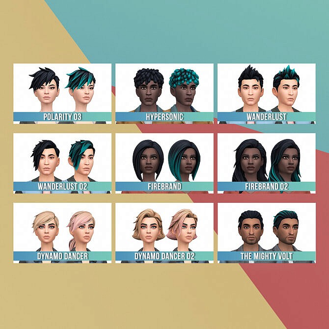 Sims 4 Fortnite Boundless Hair Set at Busted Pixels