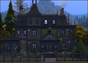 Fox Hollow Sims 4 Victorian Gothic House