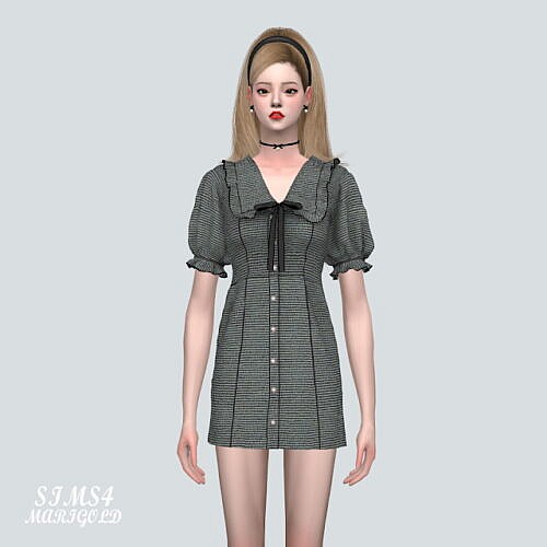 Frill Mini Dress Sims 4