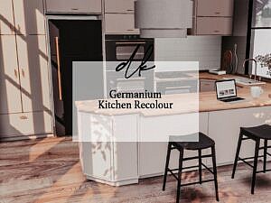 Germanium Sims 4 Kitchen Recolour