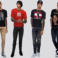 Graphic Sims 4 Tees Males