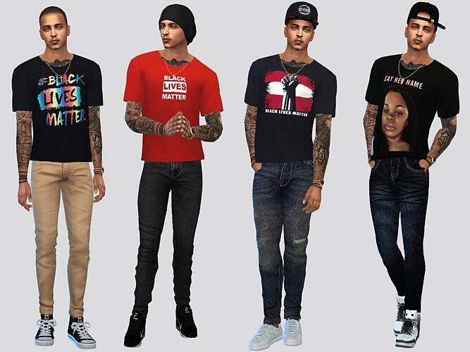 Graphic Sims 4 Tees Males