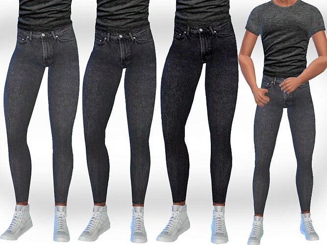 Grey Sims 4 Jeans Male