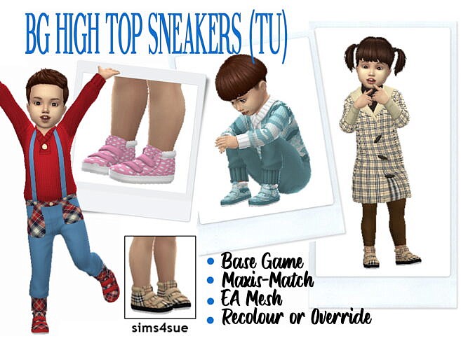 High Top Sims 4 Sneakers Toddler