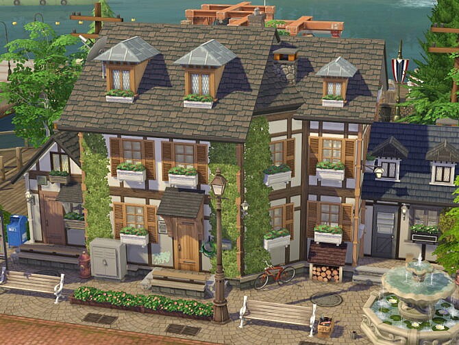 Sims 4 German Half Timbered House by Flubs79 at TSR