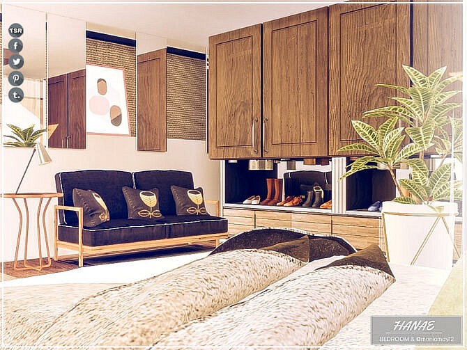 Sims 4 Hanae Bedroom by Moniamay72 at TSR