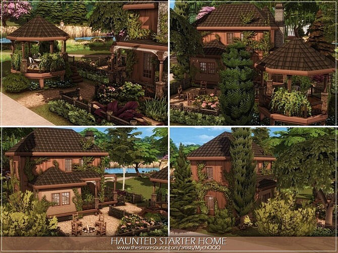 Sims 4 Haunted Starter Home by MychQQQ at TSR