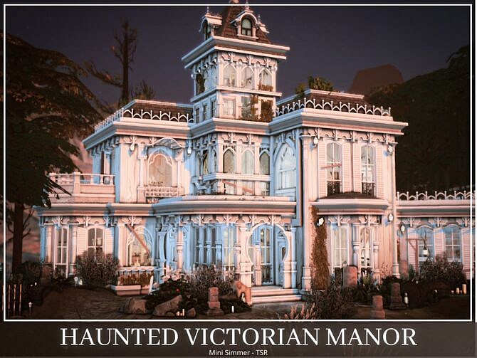Sims 4 Haunted Victorian Manor by Mini Simmer at TSR