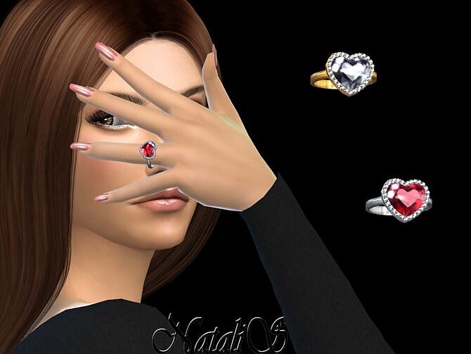 Sims 4 Heart shape halo ring by NataliS at TSR