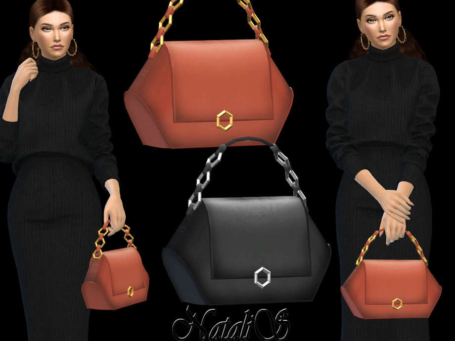 Hehagon shape hand bag by NataliS at TSR » Sims 4 Updates