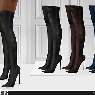 Leather strap & REVISTA high heels at Jomsims Creations » Sims 4 Updates