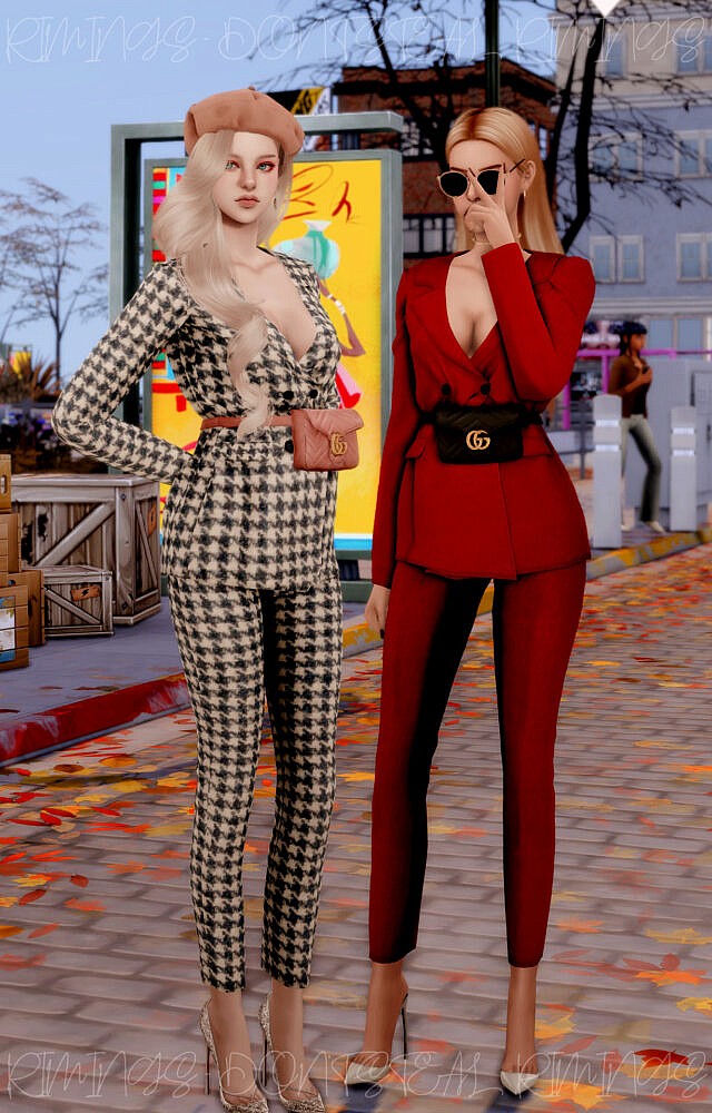 Sims 4 Hipsack & Suit at RIMINGs