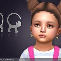 Hoop Sims 4 Earrings Cat Tail For Toddlers