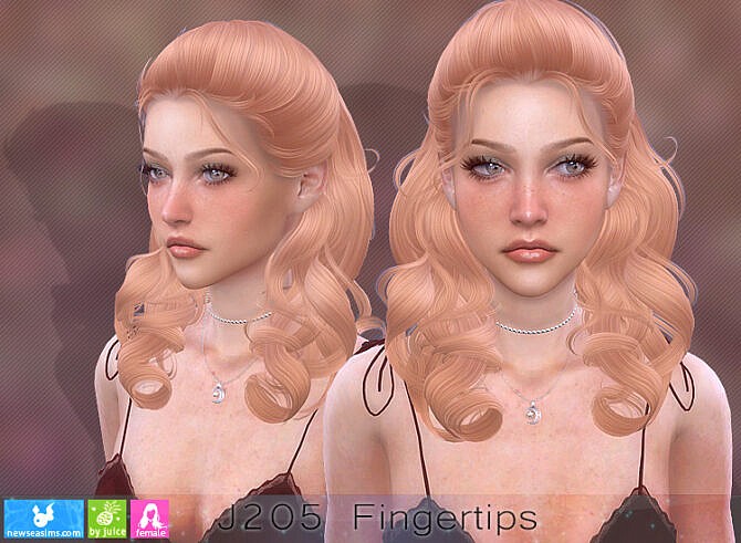 Sims 4 J205 Fingertips Hair at Newsea Sims 4