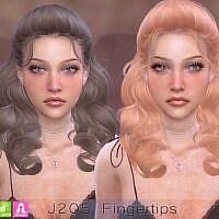 J205 Fingertips Sims 4 Hair