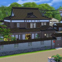 Japanese Kominka Sims 4 House
