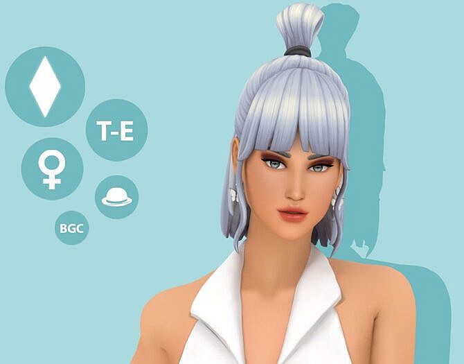 Sims 4 Jessie Maxis Match Hair by simcelebrity00 at TSR