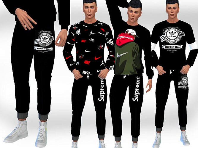 Jogging Sims 4 Pants Males