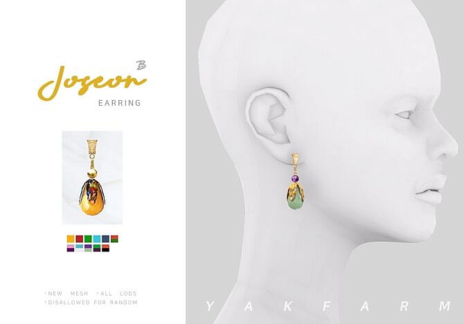 Sims 4 Joseon Earrings at Yakfarm