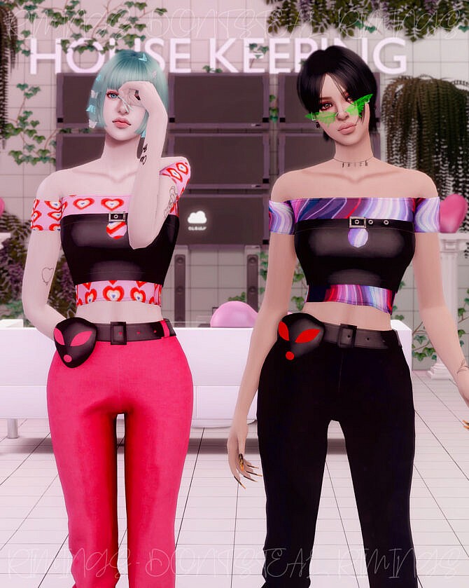 K-Pop Alien Outfit Lee Suhyun at RIMINGs » Sims 4 Updates