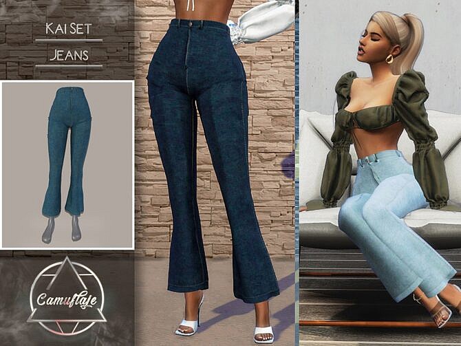 Sims 4 Kai Jeans by Camuflaje at TSR