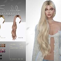 Kayla Long Sims 4 Hair N71