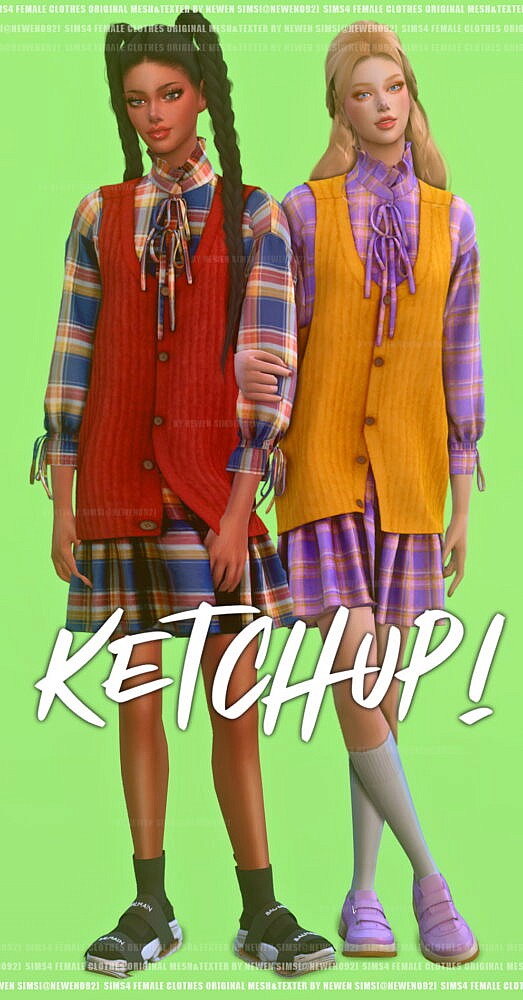 Sims 4 Ketchup! Female Clothes CC at NEWEN