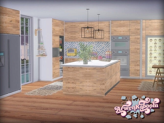 Sims 4 Kitchen Frosted Grove I by ArwenKaboom at TSR
