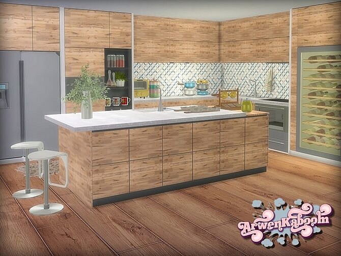 Sims 4 Kitchen Frosted Grove II by ArwenKaboom at TSR