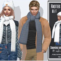 Knotted Sims 4 Scarf