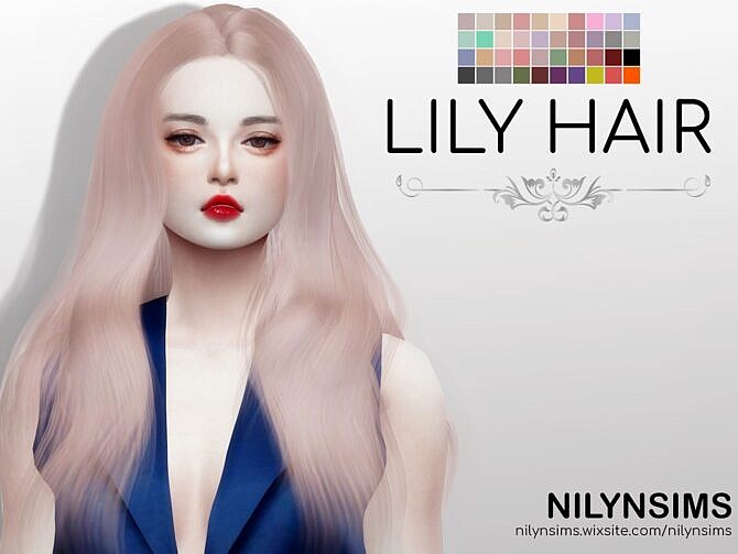 Sims 4 LILY HAIR at Nilyn Sims 4